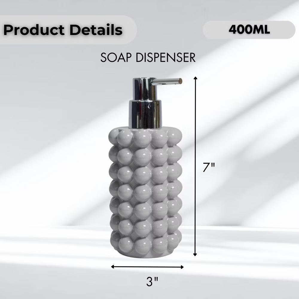 Better Trends Nova Bathroom Accessories 100% Resin Impeccably Crafted Soap Dispenser with Rust-Proof Pump for Bathroom & Kitchen Countertops - Image 15