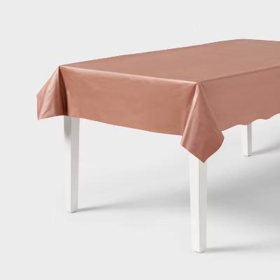 Disposable Chrome Table Cover Pink/Gold - Image 3