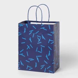 Small Sprinkles Gift Bag Navy/Blue