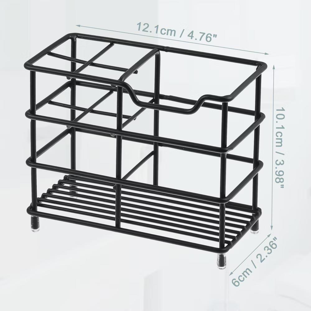4 Slots 304 Stainless Steel Toothbrush Toothpaste Holder 1 Pc - Image 5