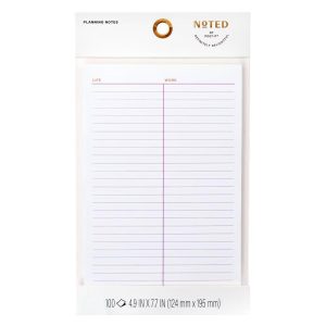 Noted by Work/Life Planning Sticky Notepad 100 Sheets