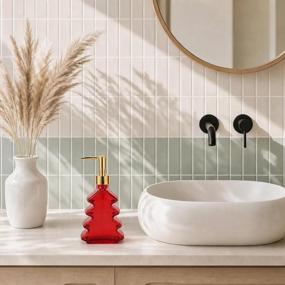 Christmas Tree Shape Pump Soap Dispenser 1 Pc - Image 17
