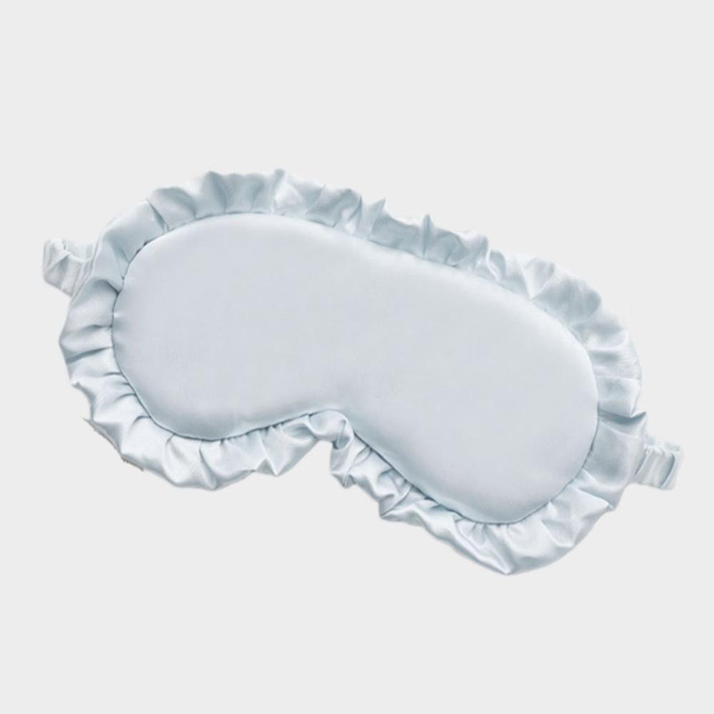 Women's 2-Piece Set Satin Sleep Eye Mask with Soft Padded and Elastic Strap for Comfortable Light Blocking - Image 5