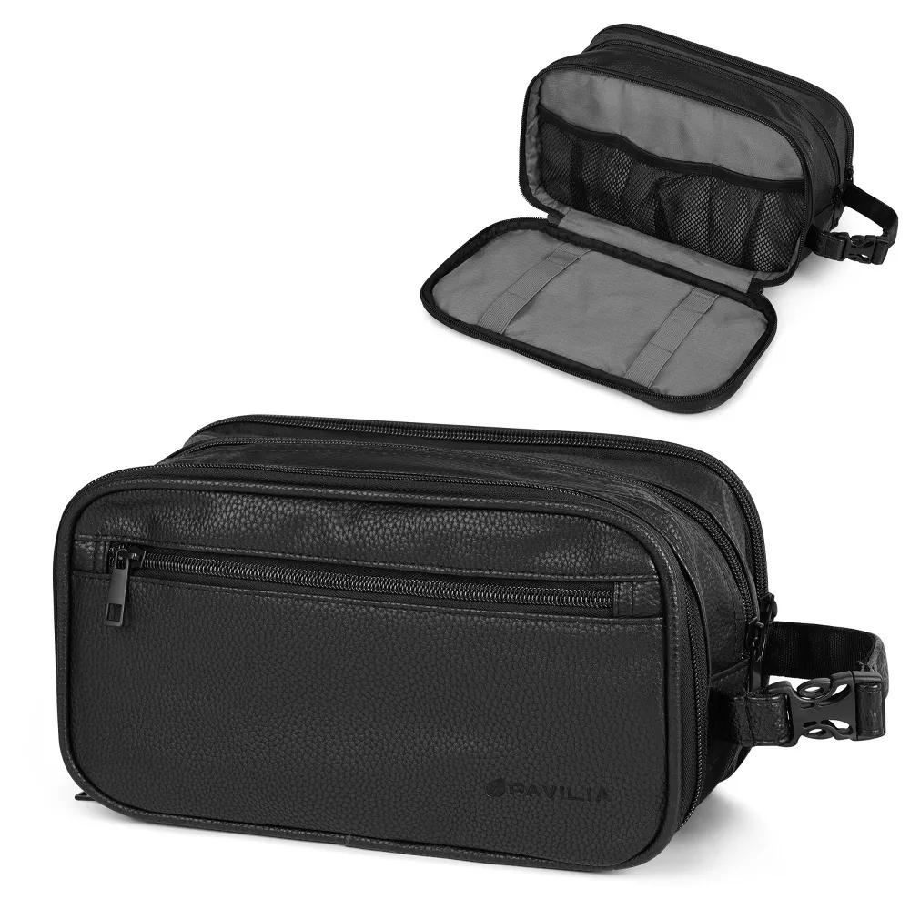 Toiletry Bag for Men, Travel Pouch Essentials Shaving Dopp Kit, Water Resistant Organizer Case Accessories - Image 9