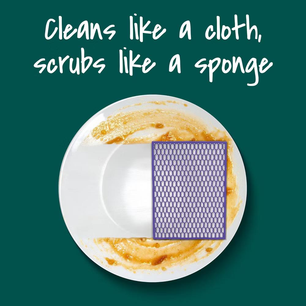 Stay Clean Scrubbing Dish Cloth Sponges - 2ct: Cellulose Material, Cleaning Tools, 8" 4.75" Size - Image 9