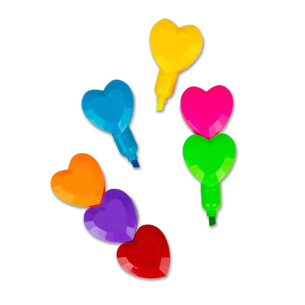 Whole Lotta Love HEART 7pc Stackable Highlighter Marker Set - Image 2