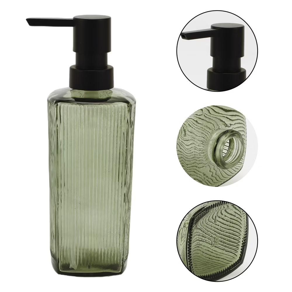 Classic Vertical Lines Soap Pump Dispenser for Bathroom 350ml 1 Pc - Image 12