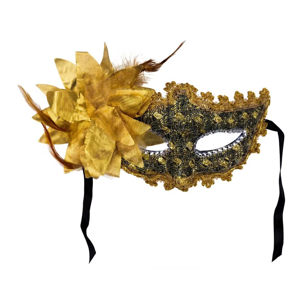 Venetian Masquerade Side Flower Rose Eye Mask for Halloween Costume Party Decor - Image 19