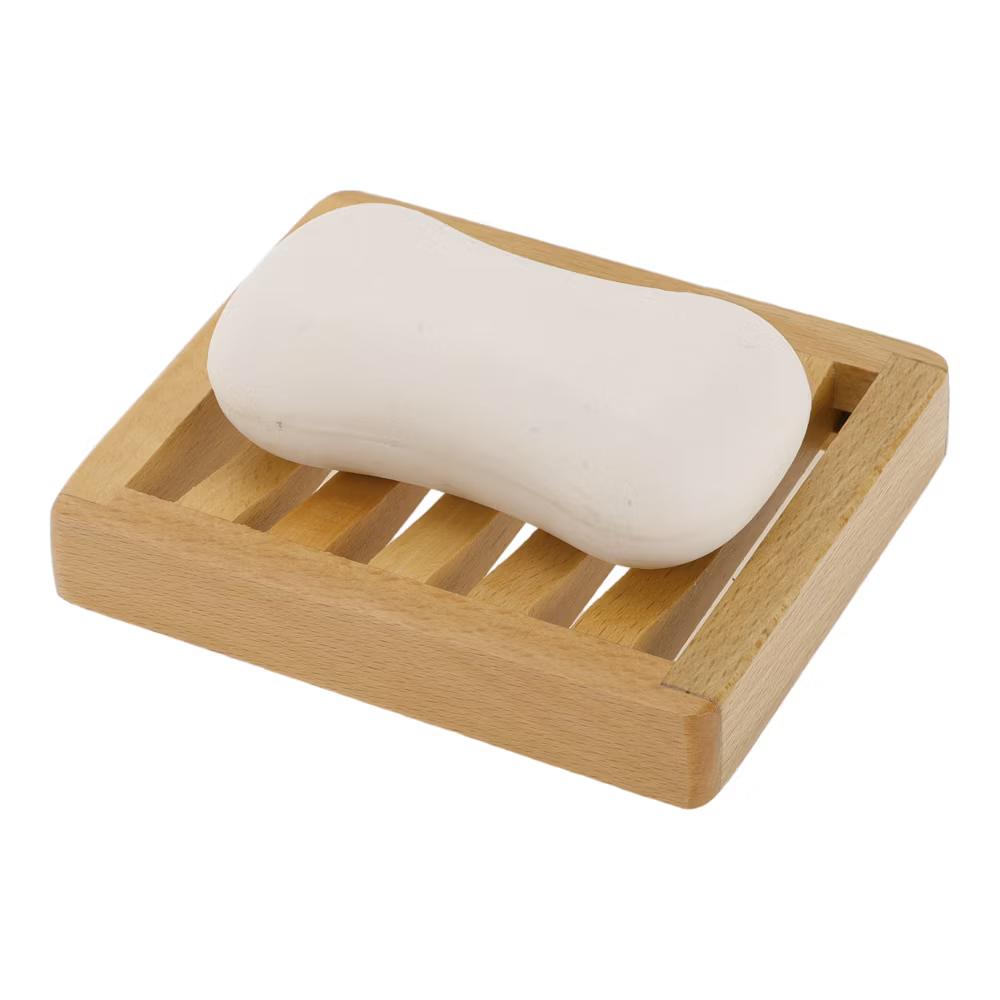 Square Soap Dish 4.53"x3.74"x0.79" Brown 1 Pc - Image 5