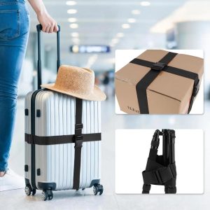 Single Slot Buckle Luggage Straps 2 Pcs