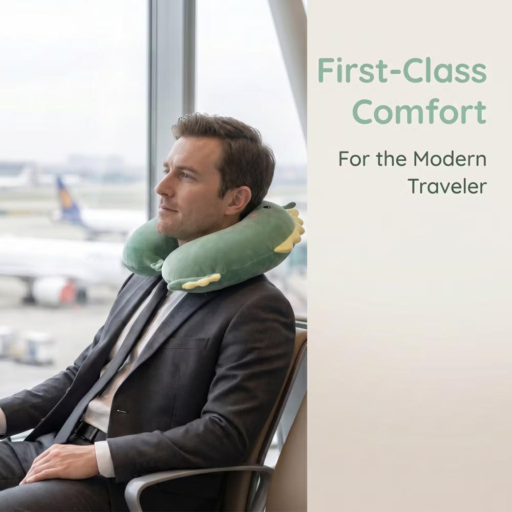U-Shape Memory Foam Portable Traveling Travel Neck Pillows 12x12in 1 Pc - Image 15