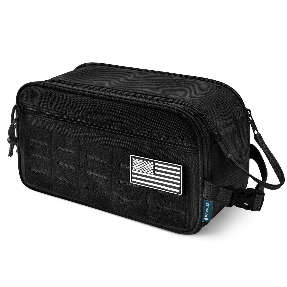 Tactical Toiletry Bag for Men, Hygiene Travel Bag, Military Dopp Kit, Water Resistant Molle Pouch, Shaving Grooming Organizer Case - Image 10