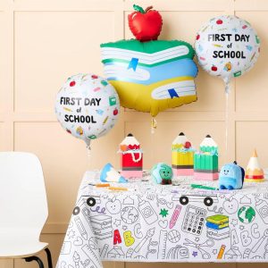 3ct Books First Day of School Foil Balloon Bundle