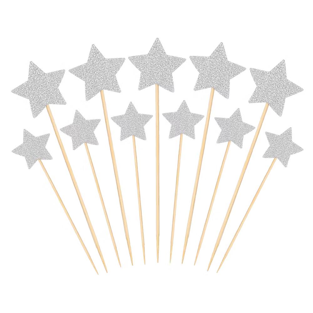 Birthday Party Supplies Little Star Cupcake Toppers 50 Pcs - Image 4