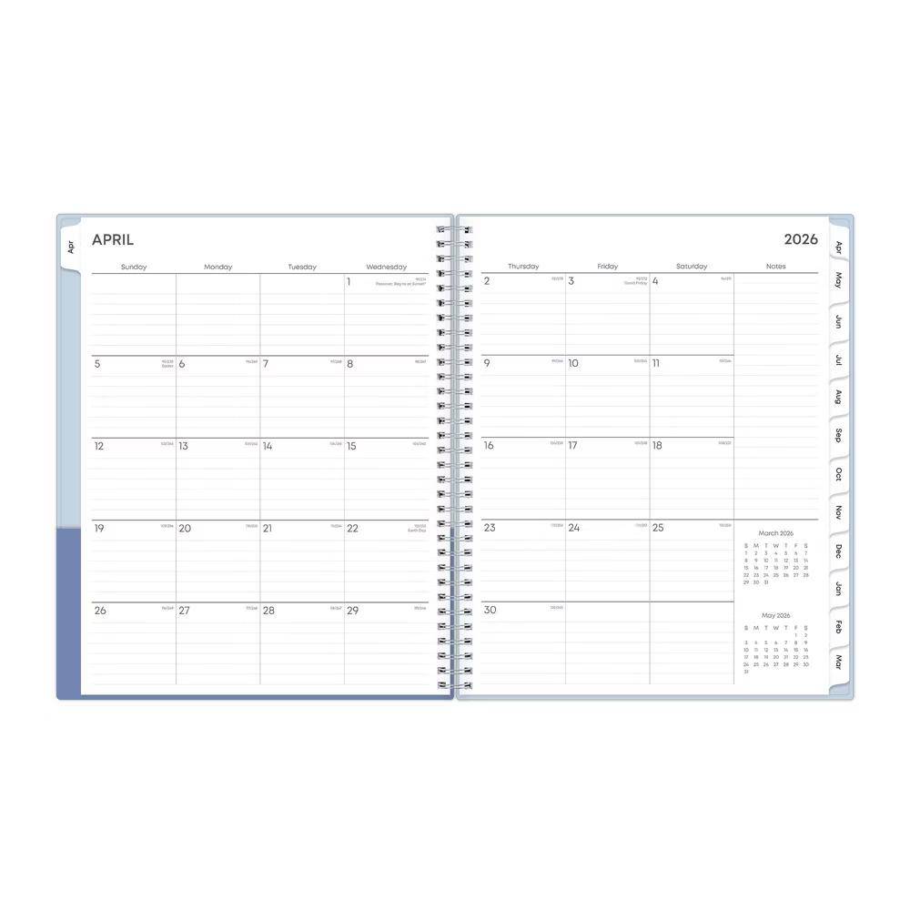 Blue Sky 8.5"x11" 2026-2027 Blue Sky Weekly/Monthly Planner Powder Blue/Periwinkle - Image 8