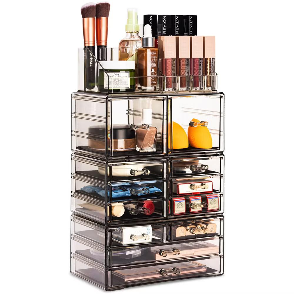 Large Makeup Organizer Case - 4 Piece Set (12 Drawers) - Image 8