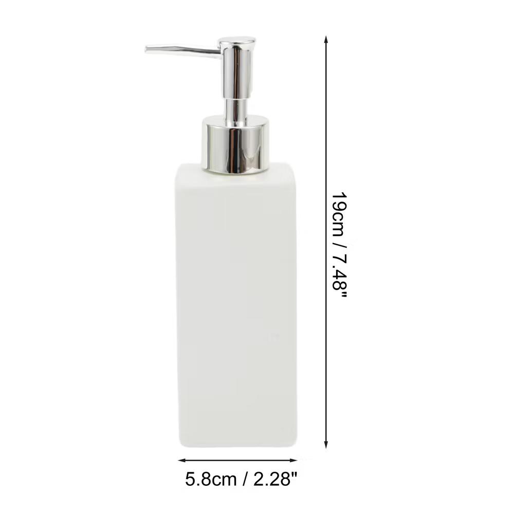 Elegant Square Soap Pump Dispenser for Laundry Rooms 350ml 1 Pc - Image 22