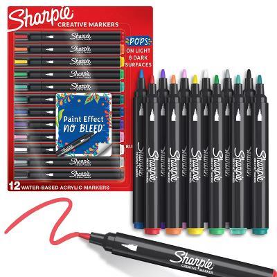 12pk Creative Markers Bullet Tip Colorful Gifting: Permanent Medium Point Art & Stationery for Ages 8 - Image 8