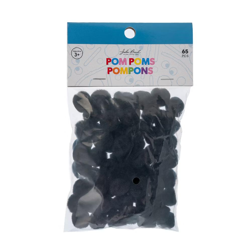 65ct 0.5in Mini Pom Poms for DIY Arts and Crafts, Tiny Acrylic Poms Craft Embellishments - Image 11