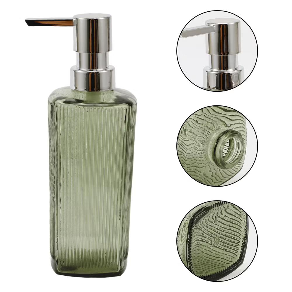 Classic Vertical Lines Soap Pump Dispenser for Bathroom 350ml 1 Pc - Image 71