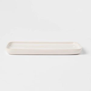 Ceramic Vanity Tray White