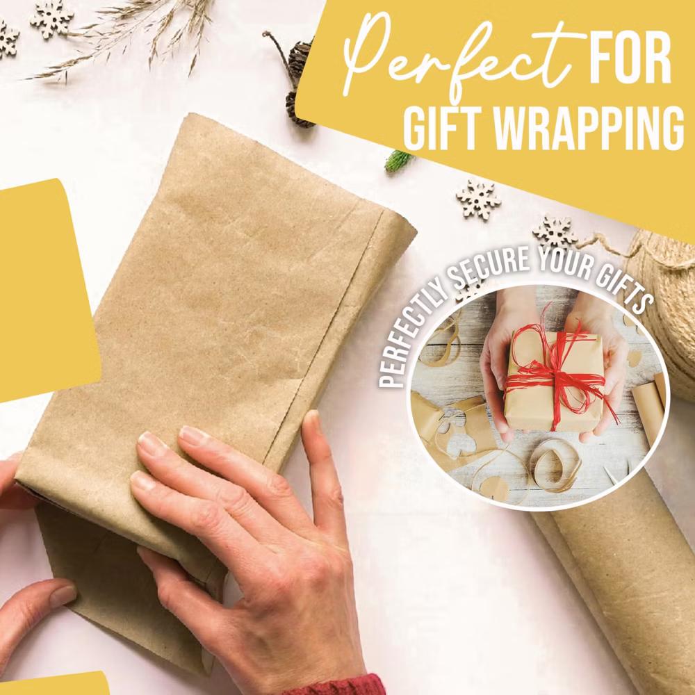 Exquisite Colored Kraft Paper Roll 17.5 In 110 Ft Kraft Wrapping Paper Craft Paper Shipping Paper Kraft Paper Roll Gift Wrap - Image 31