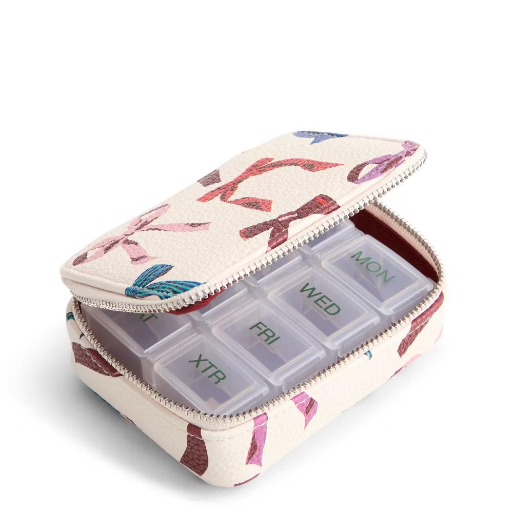Women's Outlet Faux Leather Essential Travel Pill Case - Image 15