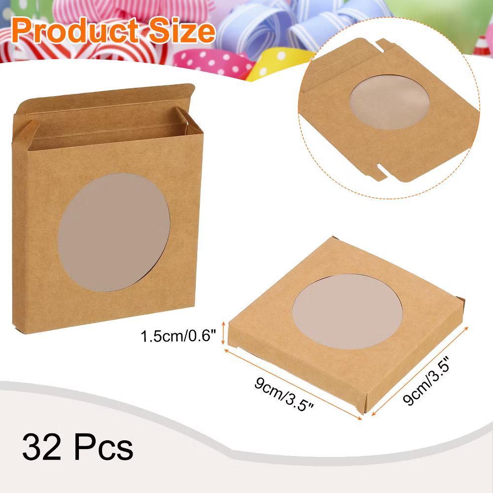Bakery Candy Jewelry Soap Display Kraft Mini Gift Boxes 32 Pcs - Image 24