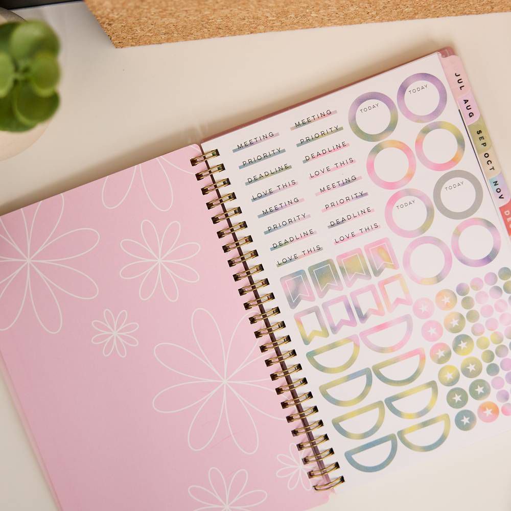 Happy Brands 2026-2027 6"x8.375" Organized Liminal Garden Small 12 Months Twin Loop Dated Teacher Planner - Image 22