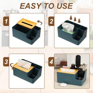 Tissue Box Holder, Plastic Facial Tissue Box Cover