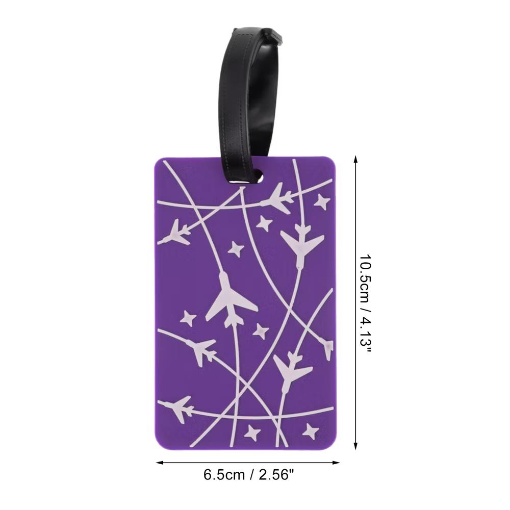 Airplane Lines Pattern Luggage Tag 1 Pc - Image 15