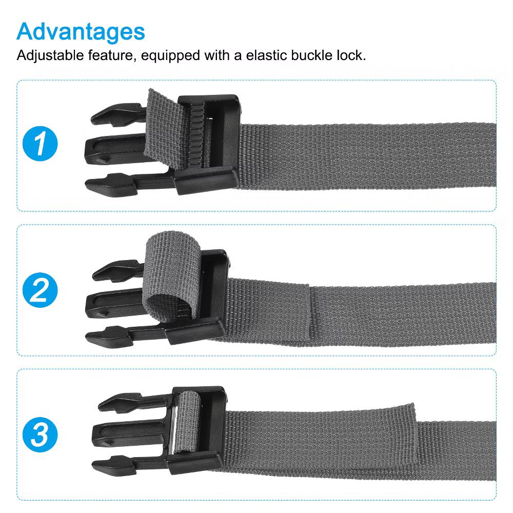 Travel Packing Adjustable Utility Strap with Buckle 2 Pcs - Image 8
