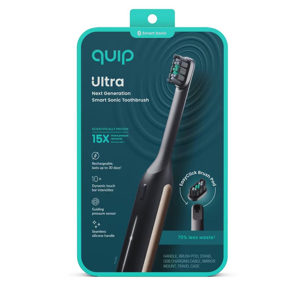 quip Ultra Next Generation Smart Sonic Electric Toothbrush with Travel Case - Image 21