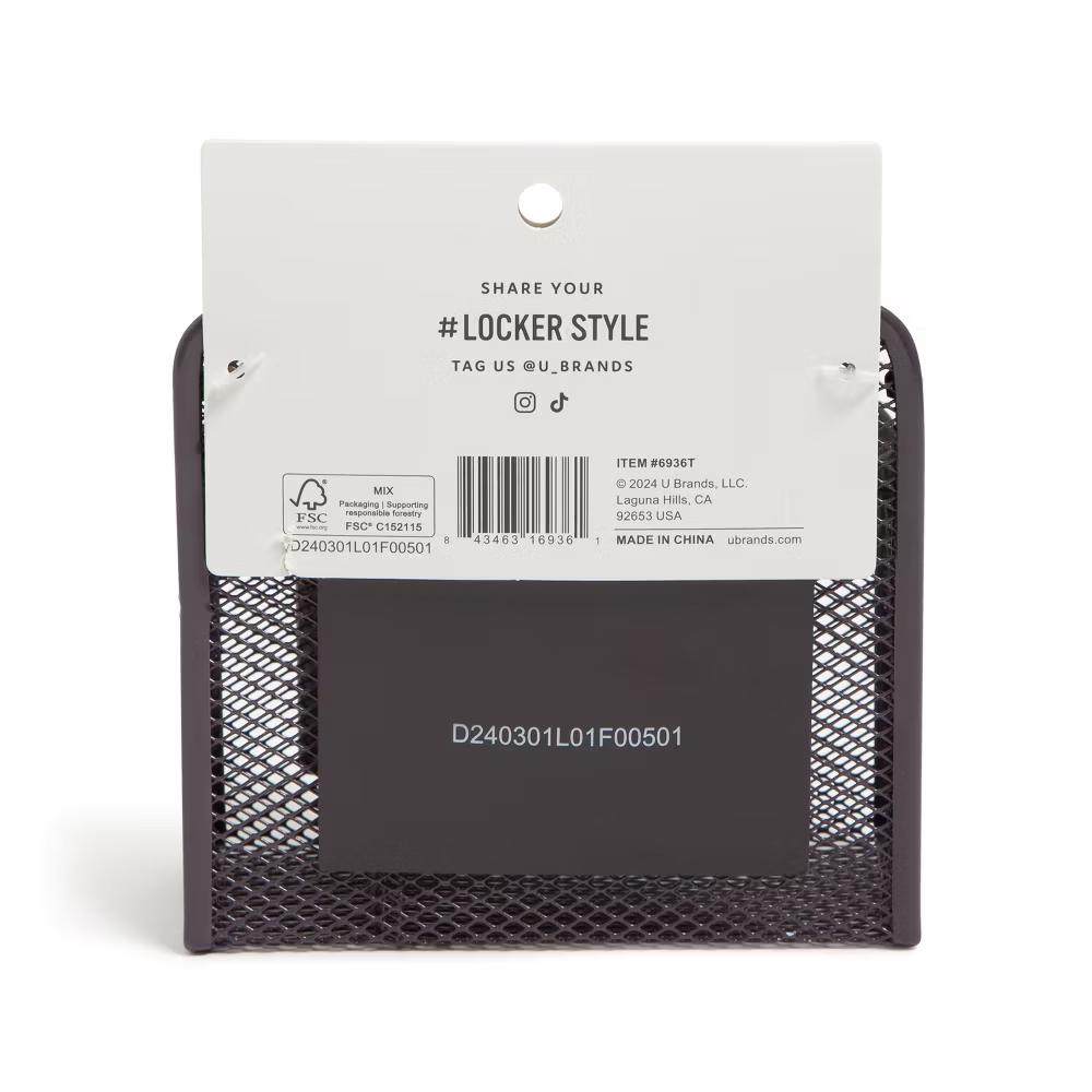 Locker Mesh Cup with Mirror Dusty Black - Image 8