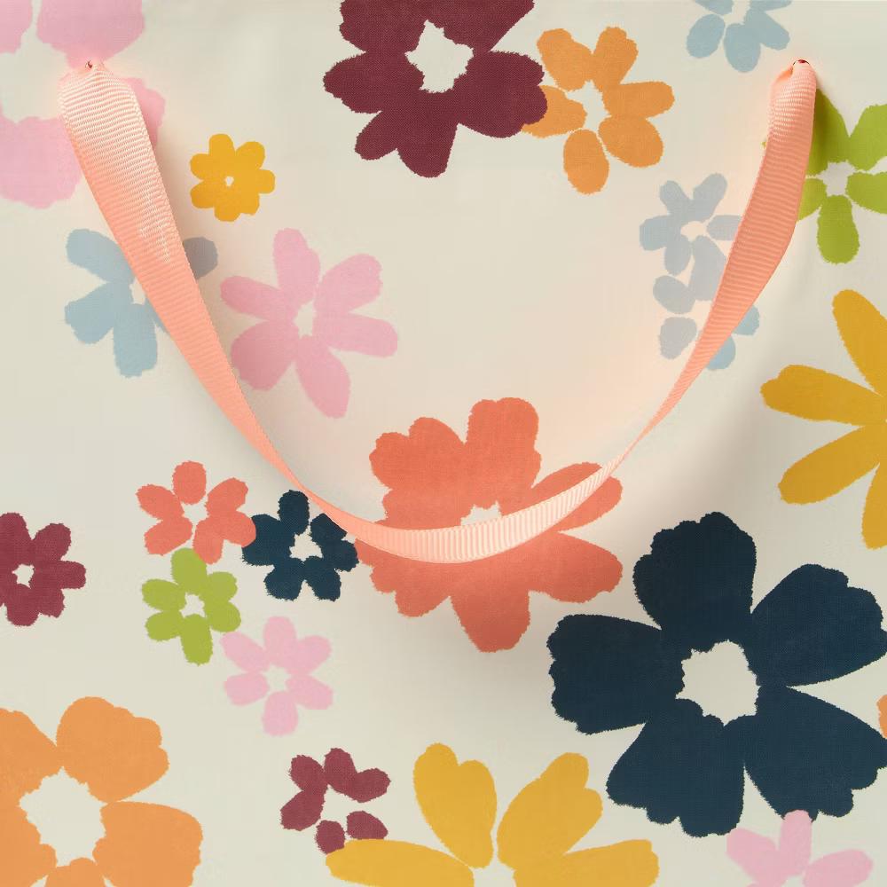 Medium Floral Gift Bag Colorful - Image 2