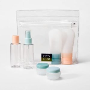 7pc Toiletry Bag Set - ️: Silicone & EVA Luggage Accessories