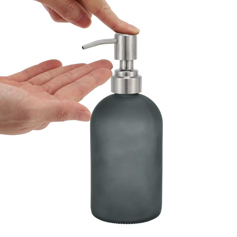 Simple Cylindrical Soap Pump Dispenser for Kitchen 400ml 1 Pc - Image 9