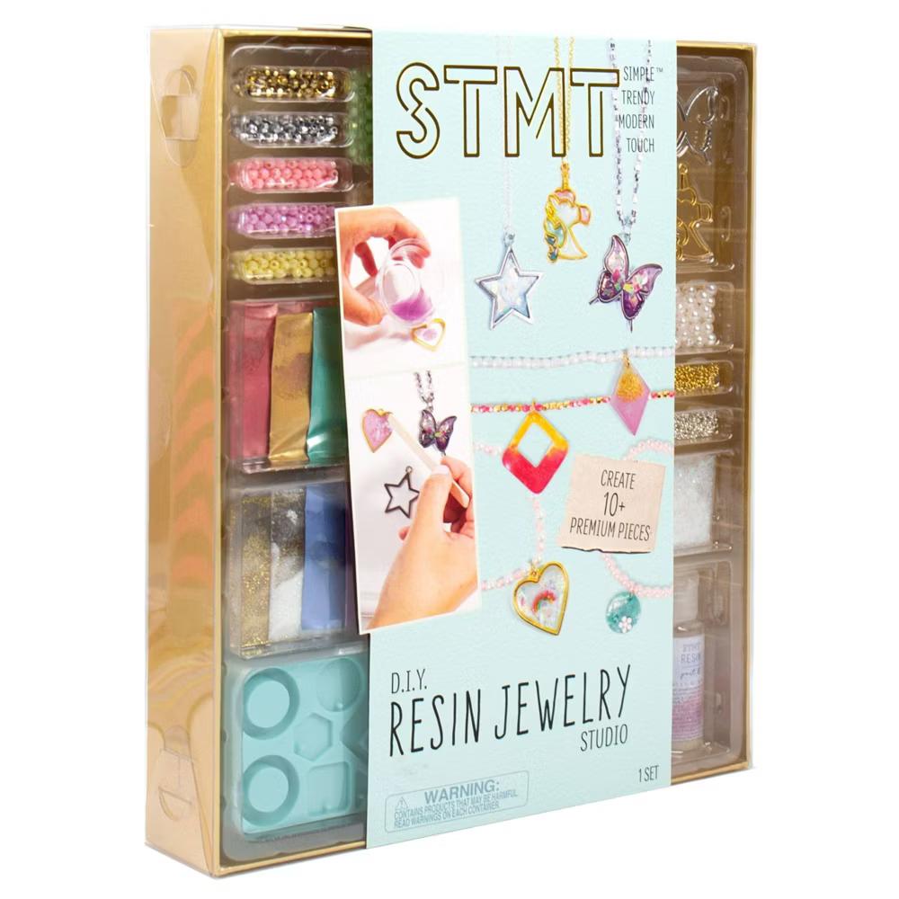 D.I.Y. Resin Jewelry Studio - Jewelry Making Kit with Beads, Resin Charms, Glitter & Instructions for Adults - Image 2