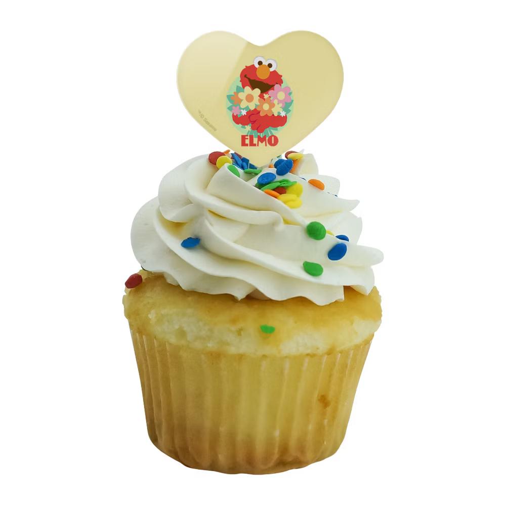 Flowers For You Cupcake Picks Toppers Decoration Set of 6 - Image 6