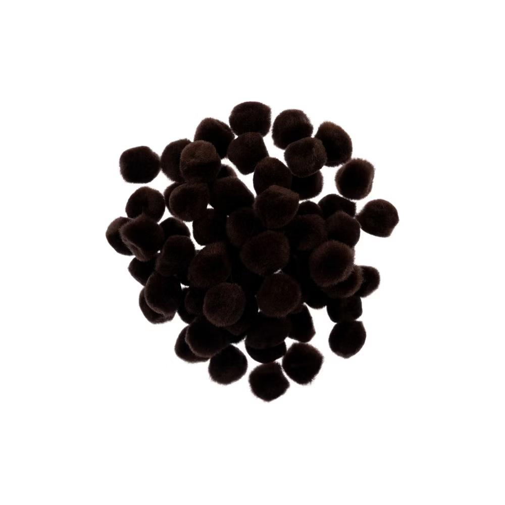 65ct 0.5in Mini Pom Poms for DIY Arts and Crafts, Tiny Acrylic Poms Craft Embellishments - Image 17