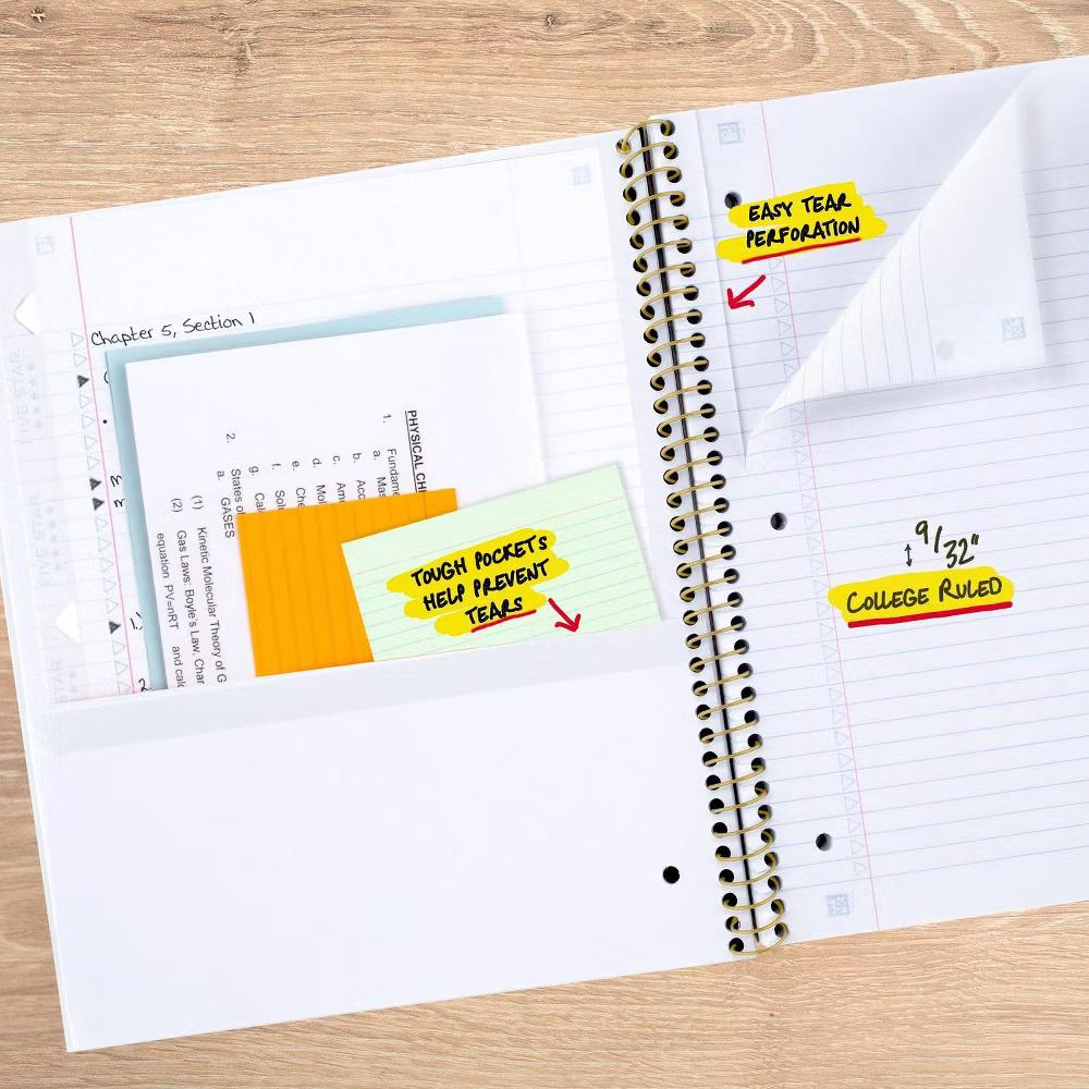 Five Star Fashion Notebook 80ct Style, School Supplies - Image 6