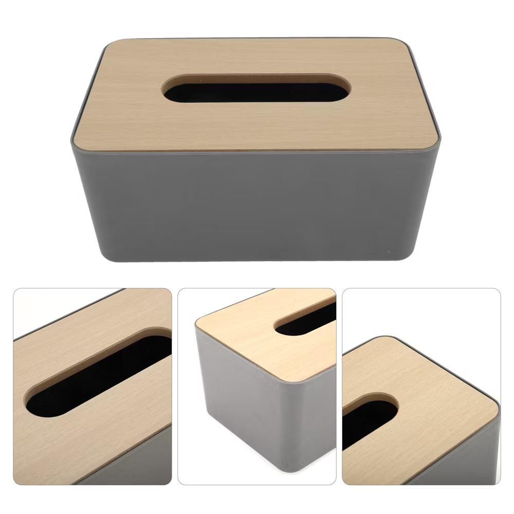 Wooden Lid Tissue Box Cover 1 Pc - Image 4