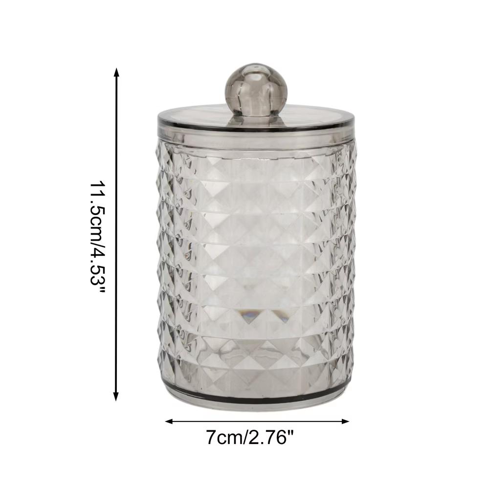 Dustproof Diamond-pattern Bath Canister 1 Pc - Image 8