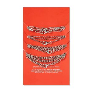 4ct Silver Chain Set