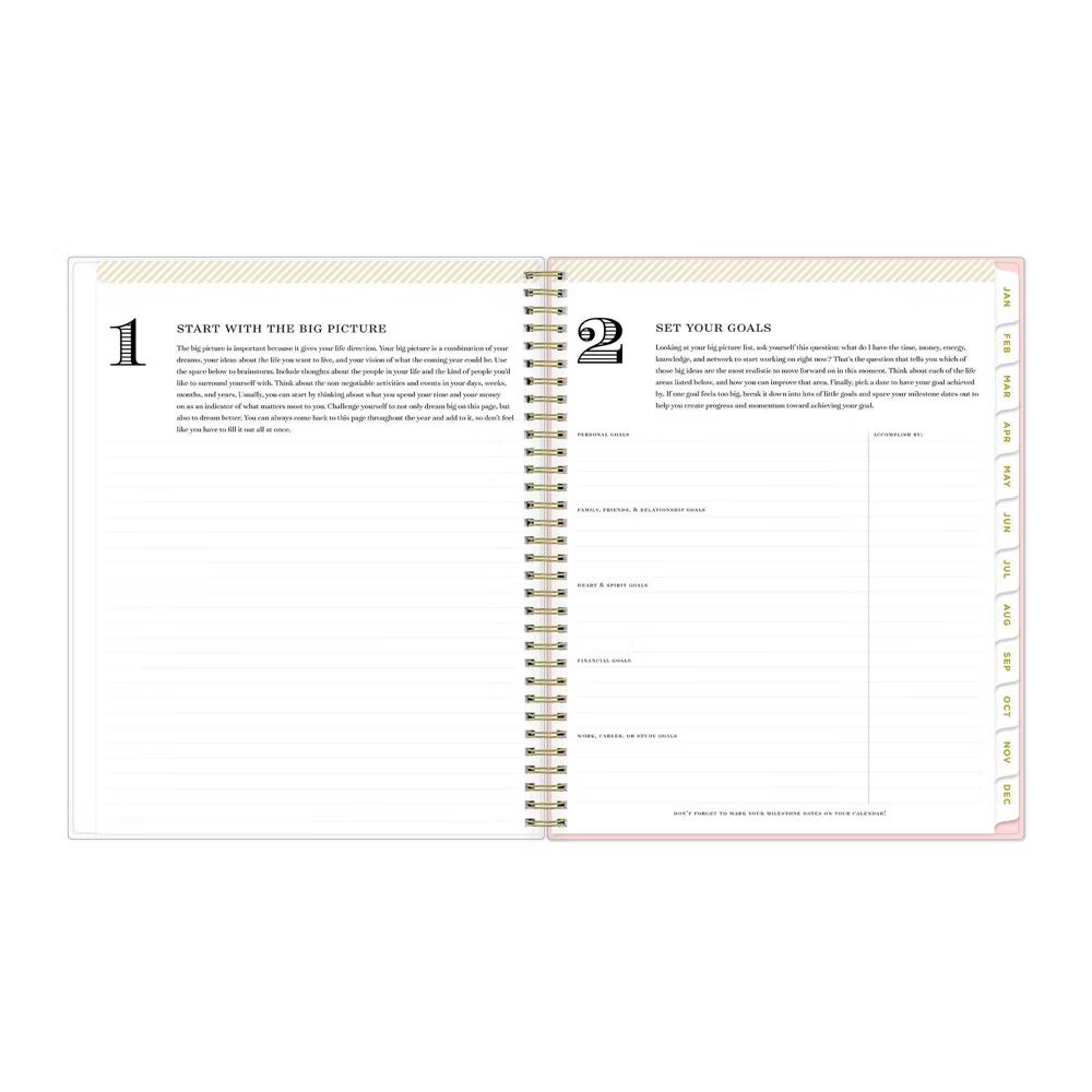 Blue Sky Day Designer 2026 Weekly/Monthly Planner 8.5"x11" Rose Pink Floral - Image 6