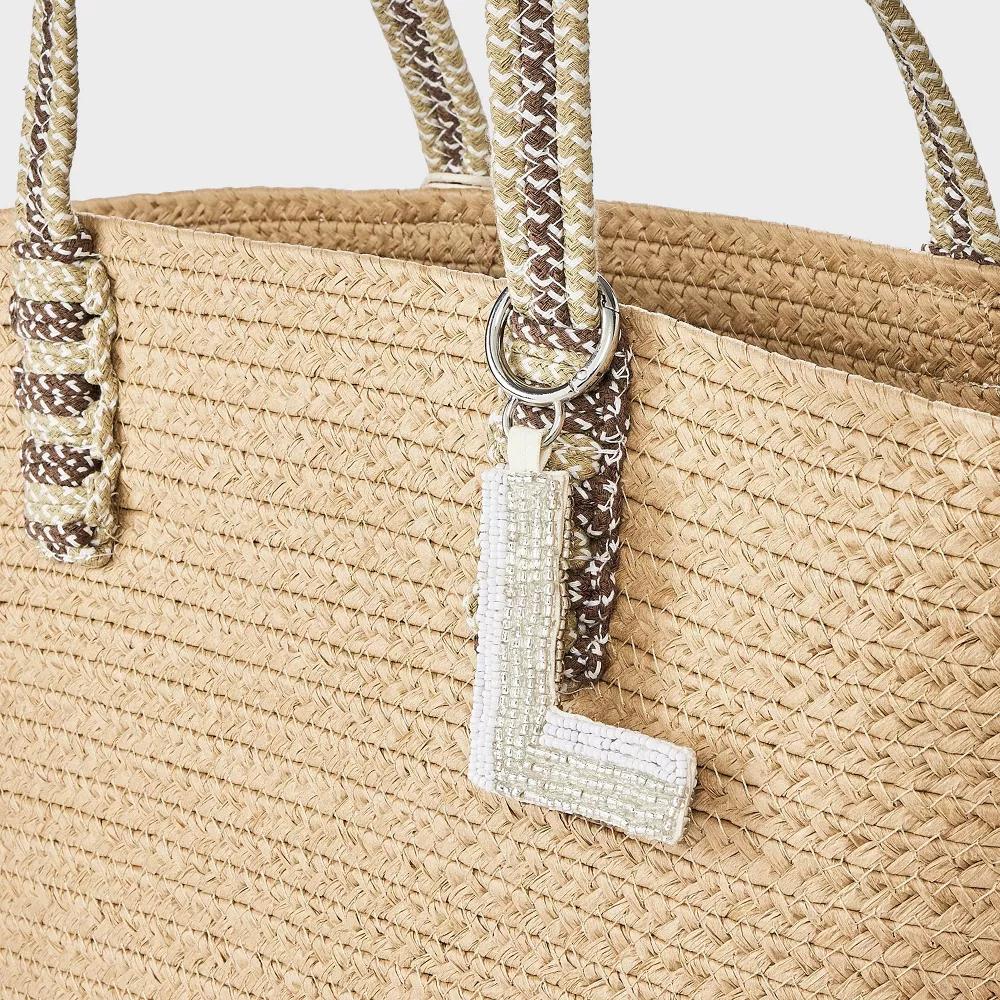 Beaded Monogram Letter Bag Charm - Image 19