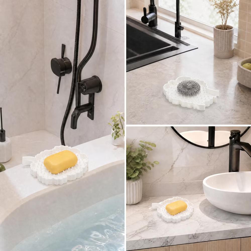 Flower Shape Soap Dish 1 Pc - Image 38