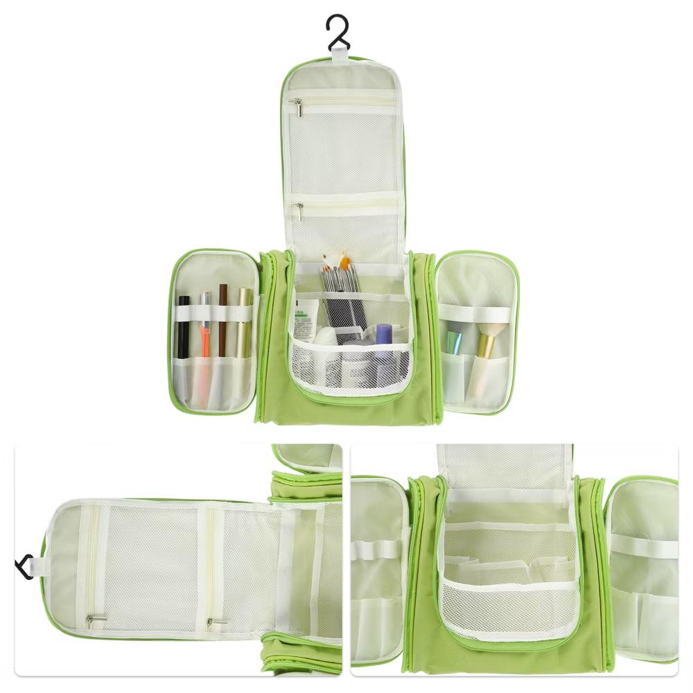 Travel Makeup Bag Travel Toiletry Organizer Makeup Brush Holder Waterproof Oxford Cloth 1 Pc - Image 23