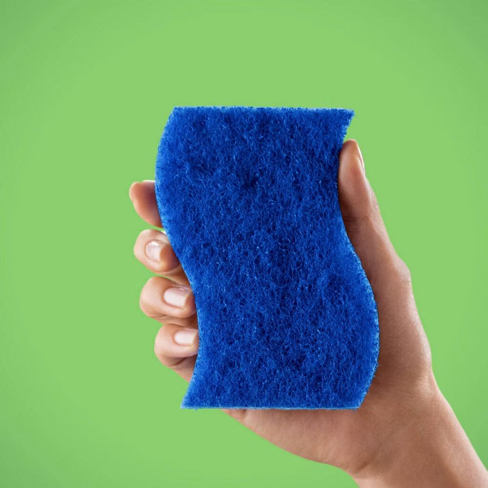 Non-Scratch Scrub Sponge - 4pk: Cellulose Material, Multi-Surface Cleaning - Image 2