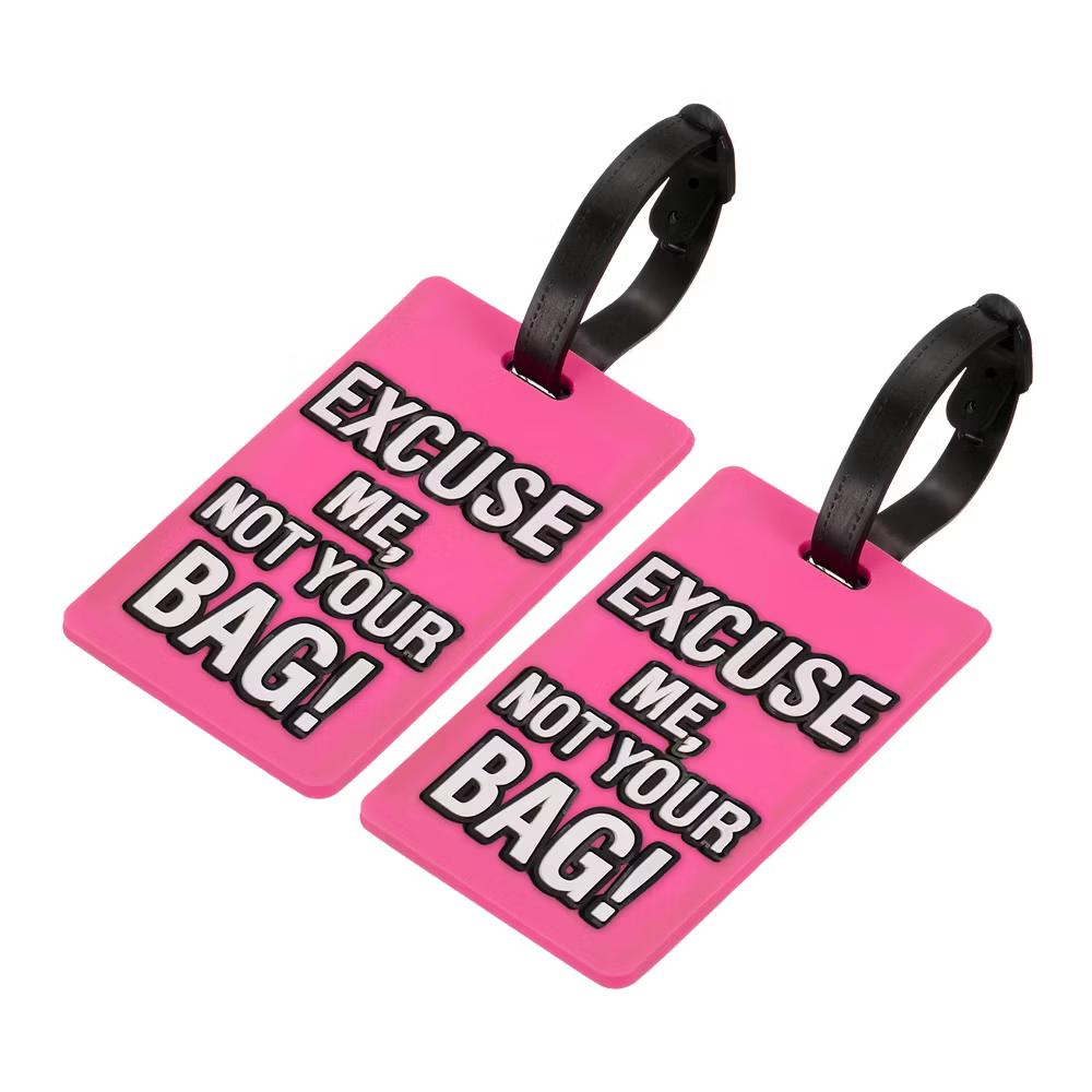 Adjustable Strap Backpack Travel ID Luggage Tags 2 Pcs - Image 5